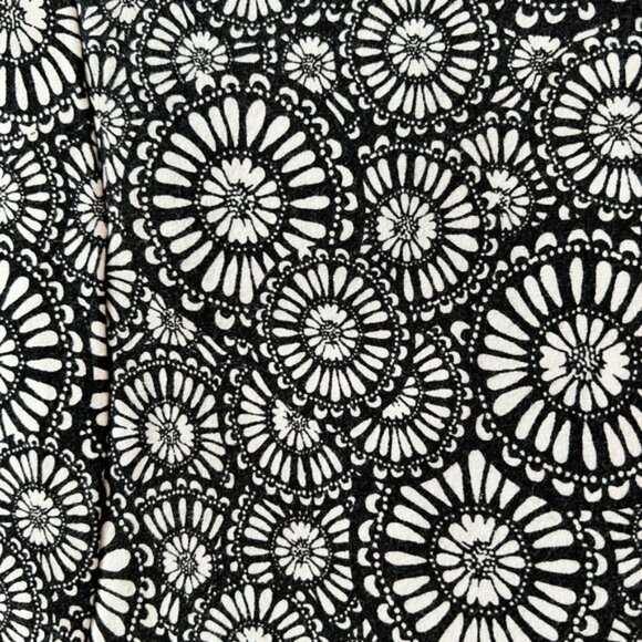 LOFT Soft Cotton Black & White Patterned Tiered Short Skirt - Picture 2 of 6